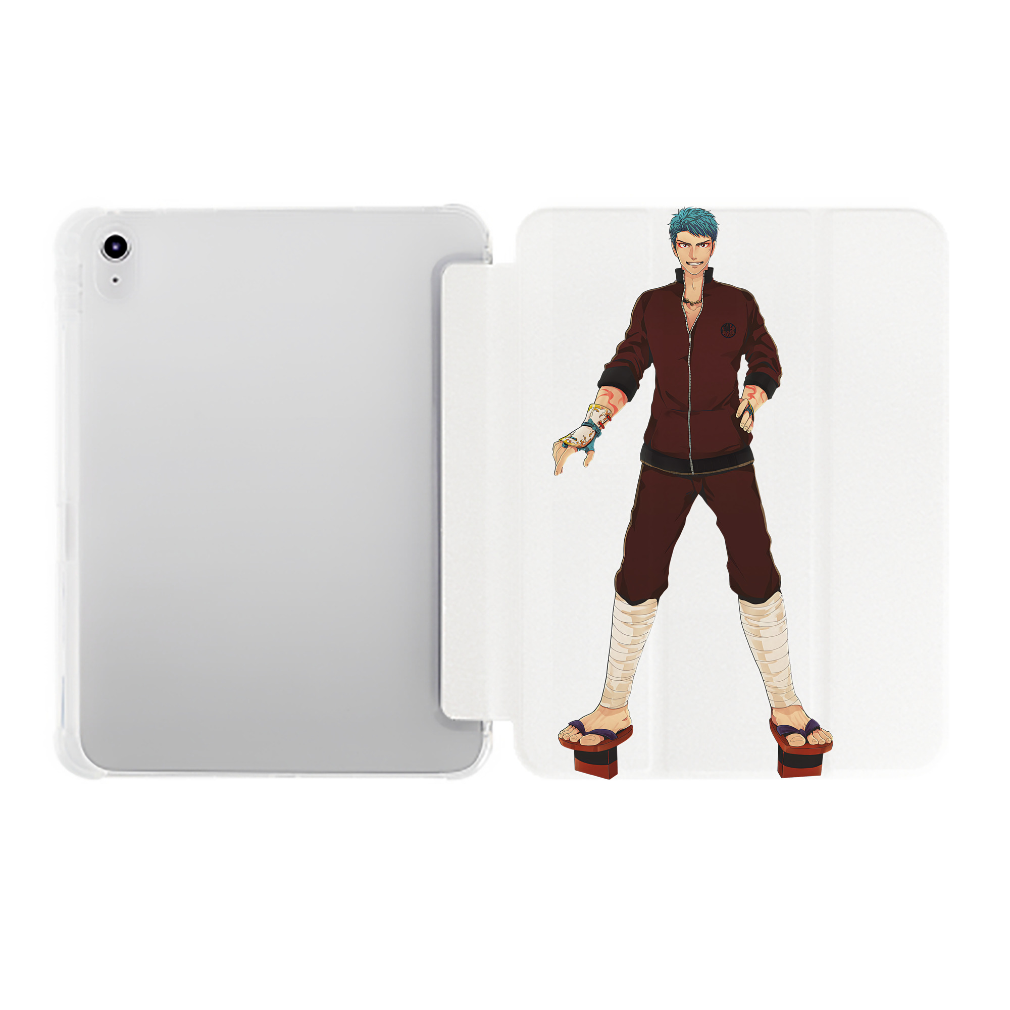 （画像用） 刀剣乱舞 Touken Ranbu IPad ケース ペン収納付き 三つ折りスタンド PUレザー×シリコン 対応機種9.5/10.5/10.9インチ